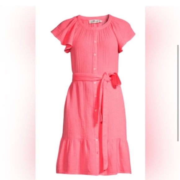 EUC Vineyard Vines Bright Pink Casual Dress - Picture 3 of 5